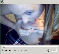 Cute cam girl licking her nipples.